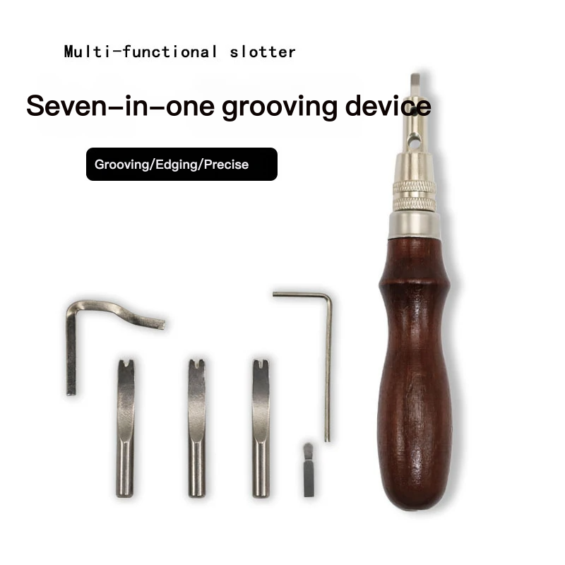 Leatherwork Edge Creaser - أداة متعددة الوظائف 7 في 1