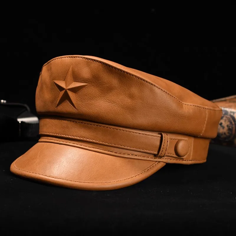 Leather Work Hat - رواية قبعة مموهه للرجال الرجعية قبعات