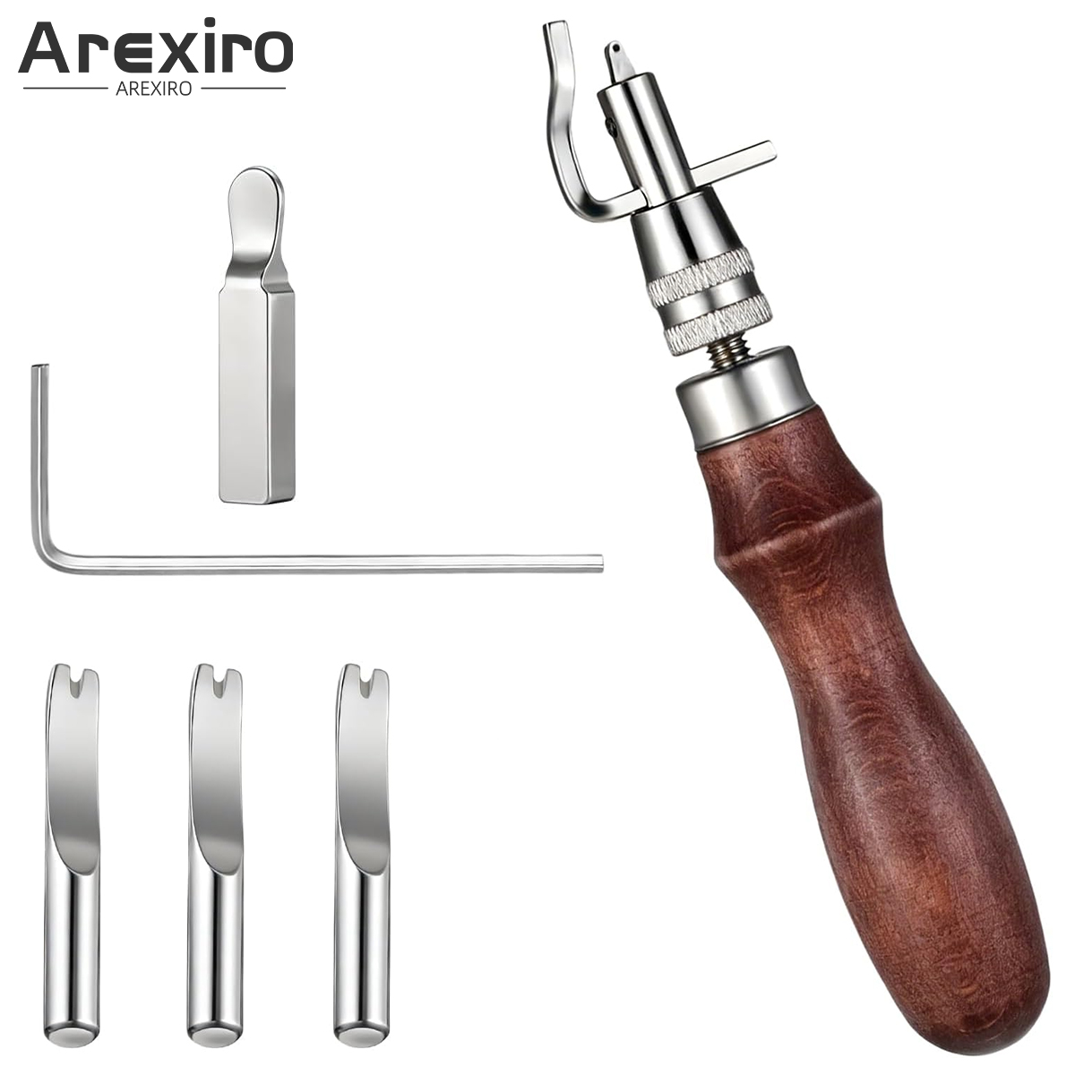 Leatherwork Edge Creaser - مجموعة أدوات خياطة الجلد القابلة للتعديل