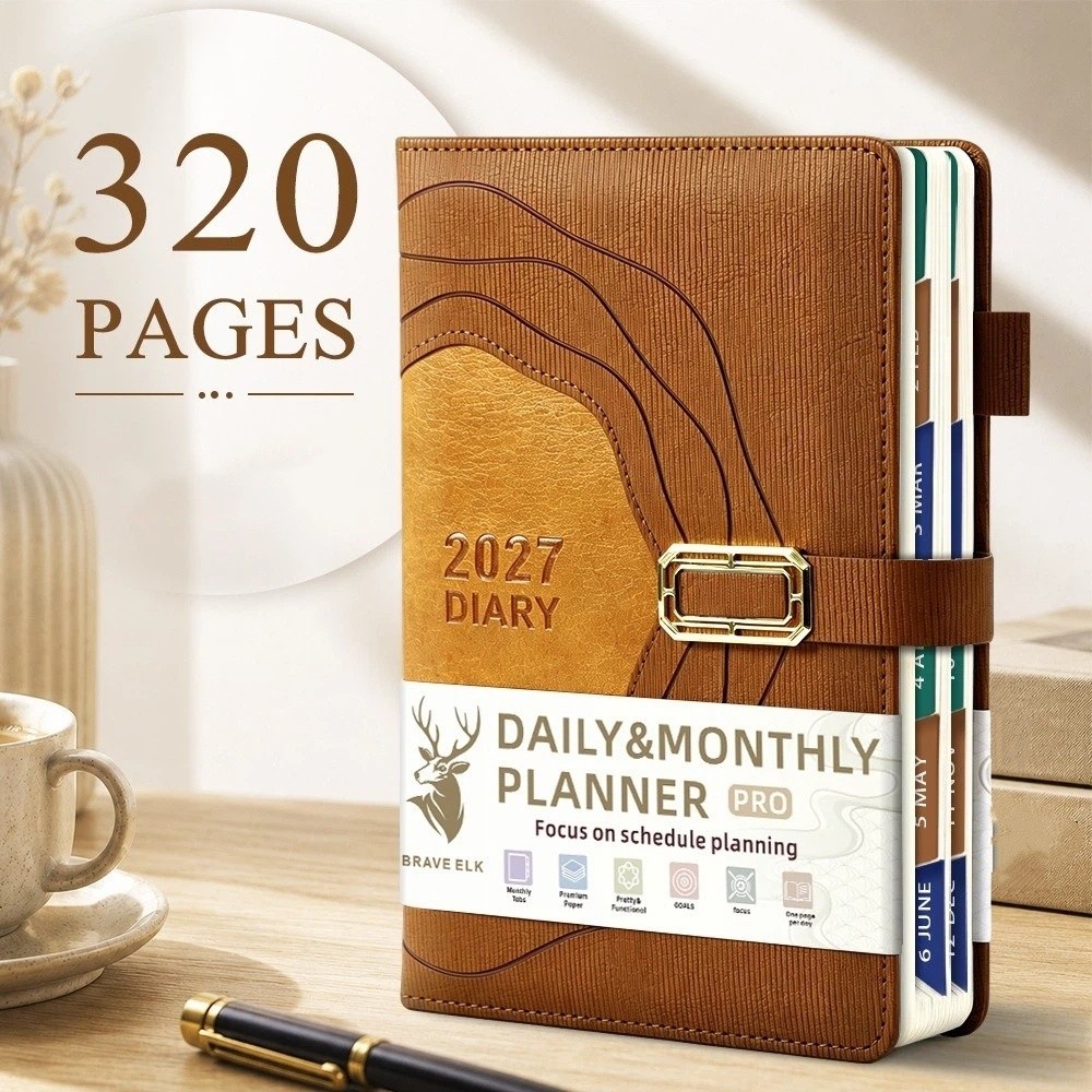 Leatherwork Plans - دفتر ملاحظات جدول أعمال 2027 بغلاف