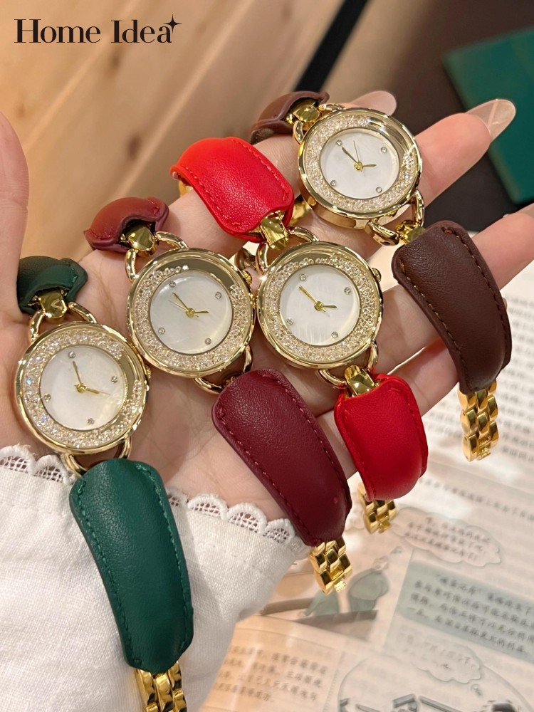 Leatherwork Ideas - ساعة يد أنيقة للسيدات بحزام من