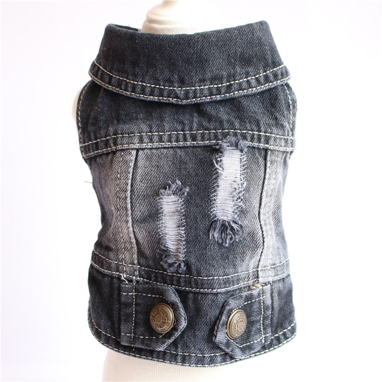 Leather Work Jeans - الجملة ملابس الحيوانات الأليفة الأزياء الكلاسيكية