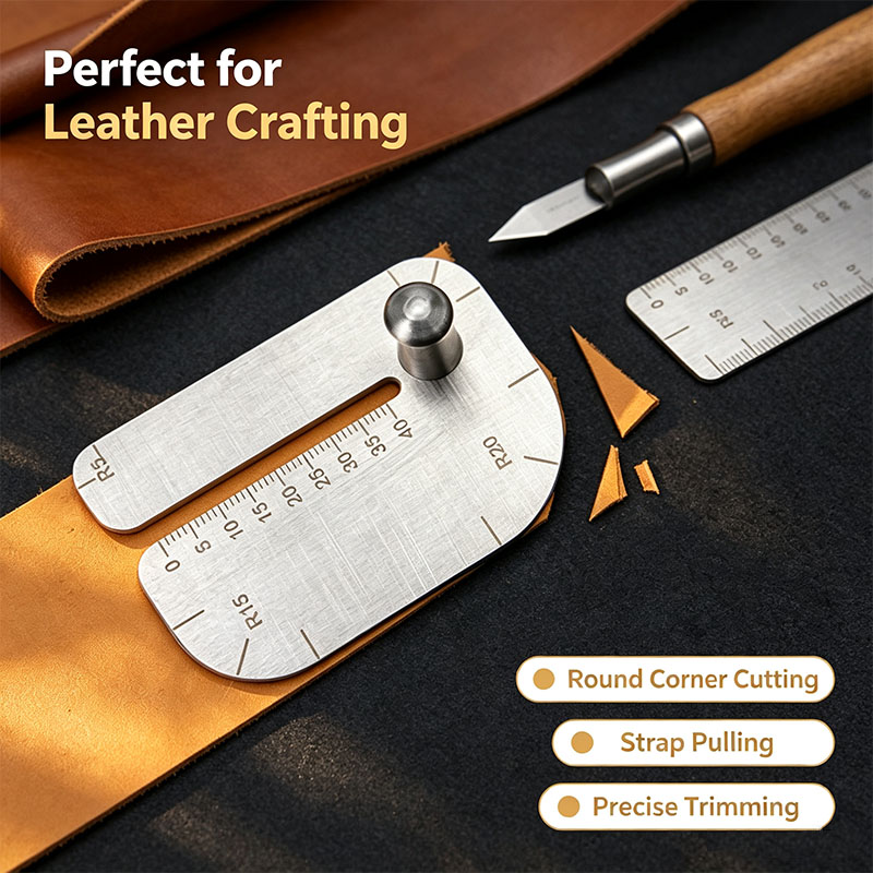 Leatherwork Manual - أداة واحدة لسحب الجلد وقطعه، مصنوعة