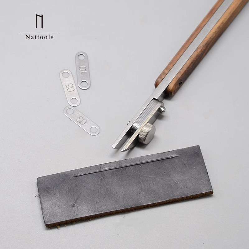 Leatherwork Edge Creaser - Nattools أداة كريسر حافة جلدية قابلة