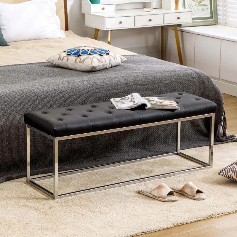 Leatherwork Bench - # طاولة عمل خشبية، مقعد طعام