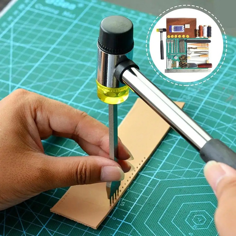 مجموعة أدوات جلدية أدوات عمل ج - مراجعة Leatherwork Manual وسعره
