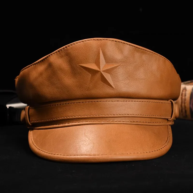 رواية قبعة مموهه للرجال الرجعي - مراجعة Leather Work Hat وسعره