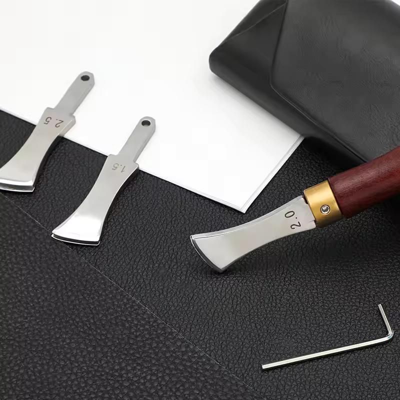 4 قطع من أدوات تشكيل حواف الجل - مراجعة Leatherwork Edge Creaser وسعره