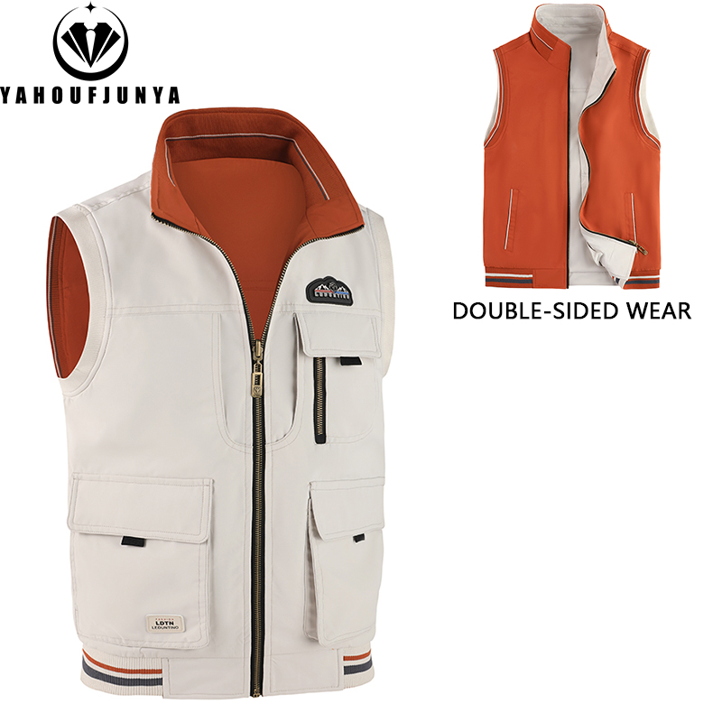 سترة رجالية ربيعية صيفية 2026  - مراجعة Leather Work Vest وسعره