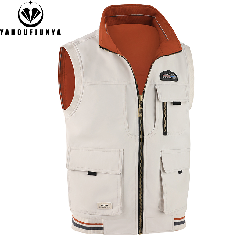 سترة رجالية ربيعية صيفية 2026  - مراجعة Leather Work Vest وسعره