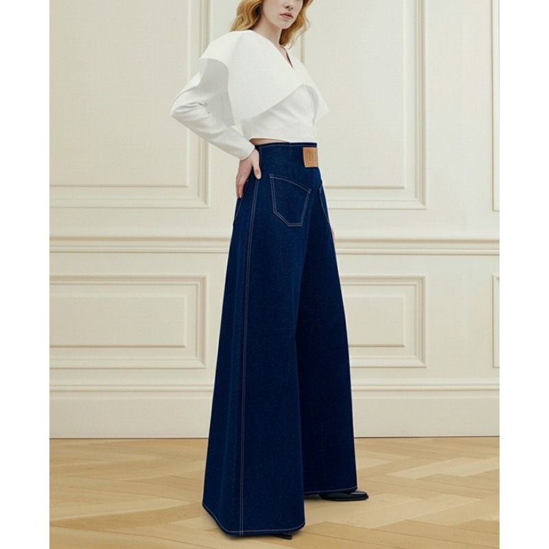 جينز نسائي أزرق عتيق من Tinan  - مراجعة Leather Work Jeans وسعره