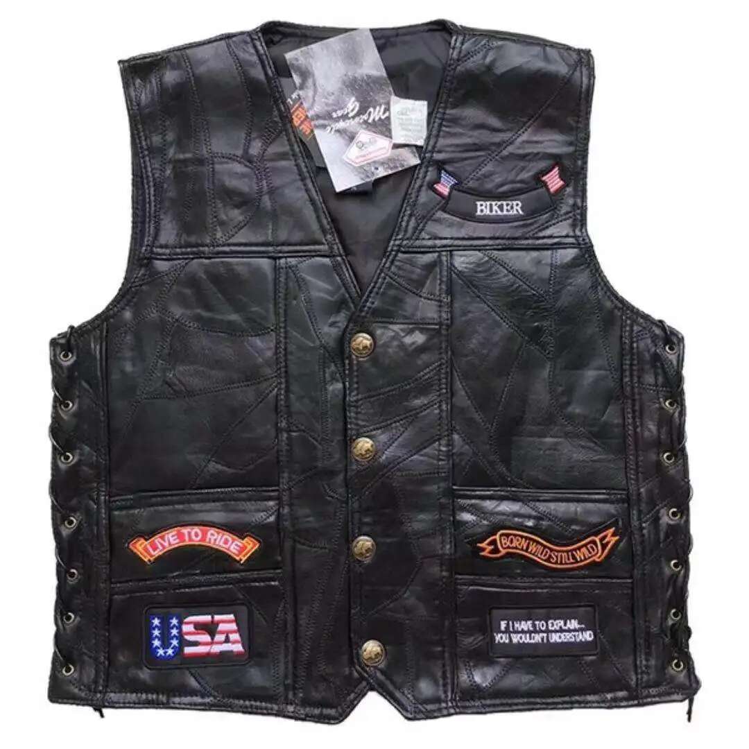هارلي للدراجات النارية سترة جل - مراجعة Leather Work Vest وسعره